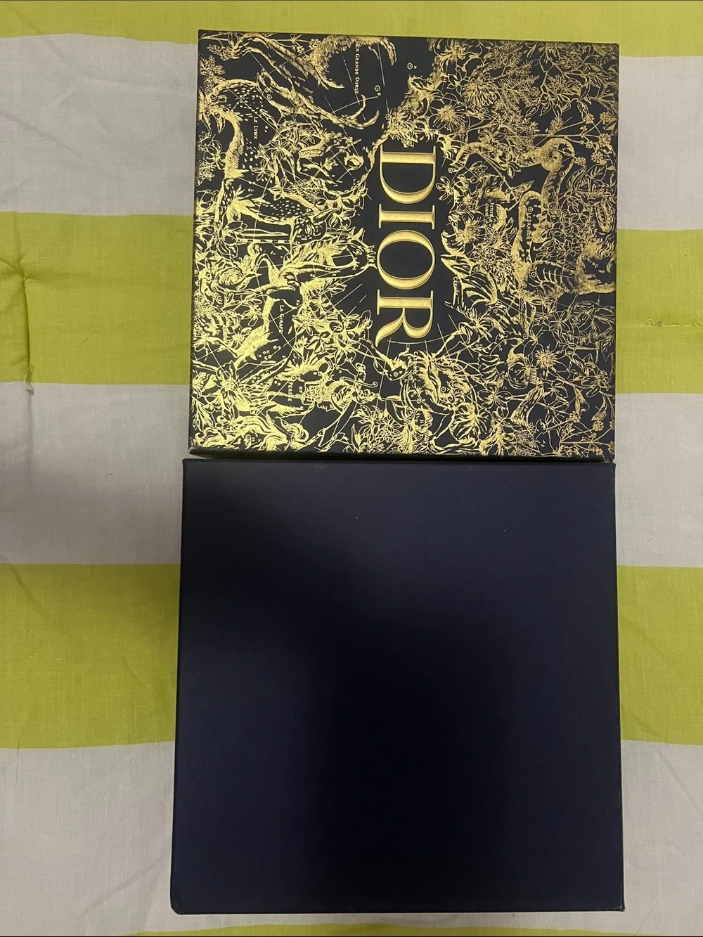 Dior Navy color and Gold Decorative Gift Box